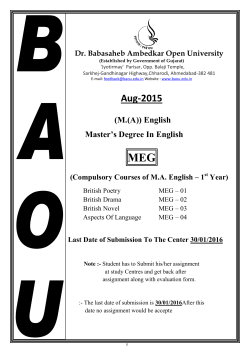 Aug-2015 - Dr. Babasaheb Ambedkar Open University