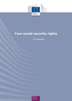 social security rights in Sweden - European Commission