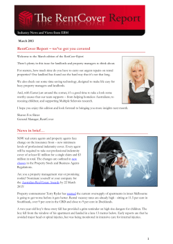 March 2013 - RentCover