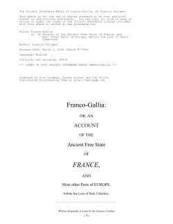 Franco-Gallia - York University