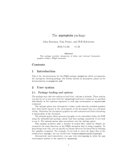 The asymptote package