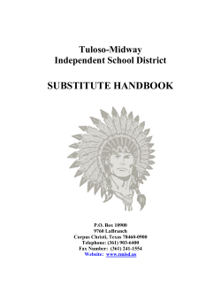 substitute handbook - Tuloso