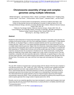 Chromosome assembly of large and complex genomes