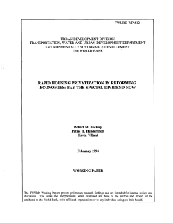 rapid housing privatization in reforming economies