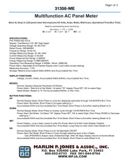 Multifunction AC Panel Meter