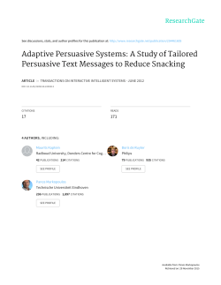Adaptive Persuasive Systems: A Study of Tailored