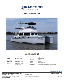 PDQ 34 Power Cat 34`  PDQ