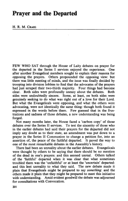 Prayer and the Departed