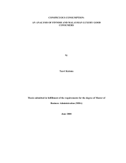 Conspicuous consumption_Taavi Kuisma