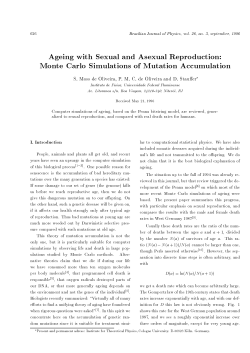 Ageing with Sexual and Asexual Reproduction: Monte Carlo
