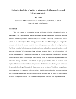 Molecular simulation of melting in tetracosane (C24H50