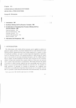 Chapter V | | LARGE - SCALEORGANICSYNTHESIS USING CELL