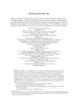 Breaking ECC2K-130 - High-speed cryptography in characteristic 2