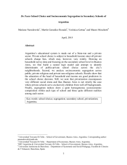 De Facto School Choice and Socioeconomic Segregation in