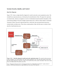 Systems Security, Quality, and Control