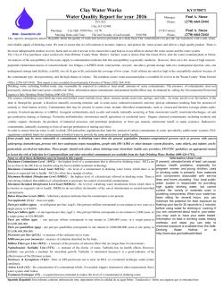 Clay Water Works - Kentucky Rural Water Association