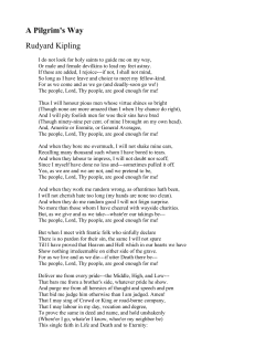 A Pilgrim`s Way Rudyard Kipling