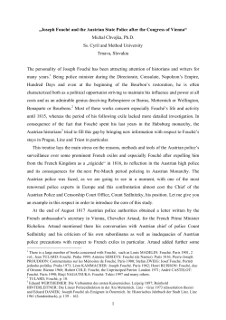 Michal Chvojka, Ph.D. Ss. Cyril and Method Uni