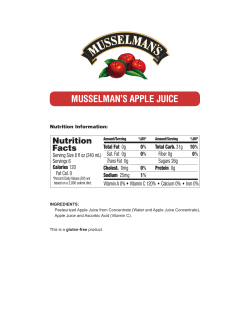 MUSSELMAN`S APPLE JUICE
