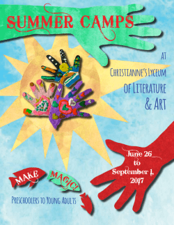 our Summer brochure.
