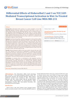 Differential Effects of Dishevelled 2 and 3 on TCF/LEF