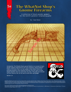 The WhatNot Shop`s Gnome Firearms