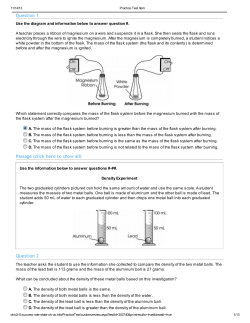 Physical Science Practice Questions
