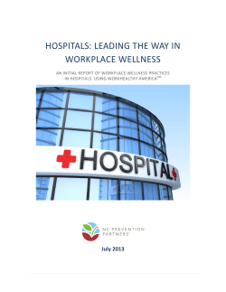 hospitals: leading the way in workplace wellness