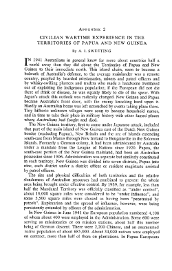 APPENDIX 2 CIVILIAN WARTIME EXPERIENCE IN THE