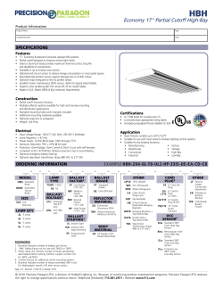 Economy 17" Partial Cutoff High-Bay - Precision