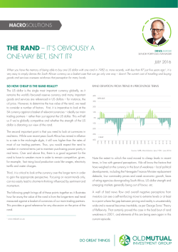 THE RAND – IT`S OBVIOUSLY A ONE