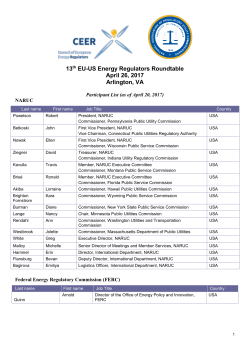 7th EU-US Energy Regulators Roundtable
