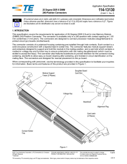 25 Degree DDR II DIMM 240-Position Connector