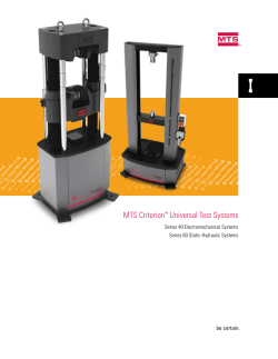 MTS Criterion&trade; Universal Test Systems