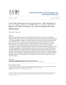 From Real Friend to Imagined Foe: The Medieval Roots of Anti