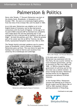 Palmerston and Politics