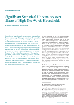Significant Statistical Uncertainty over Share of High Net Worth