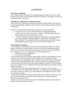 class rank - Roosevelt High School