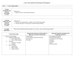 Course Title:Creative Floral Design