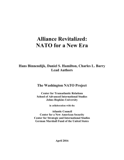 Alliance Revitalized: NATO for a New Era
