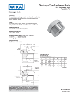 Mini Diaphragm Seal Type L990.TB