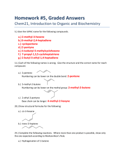 Homework #5, Graded Answers