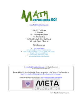 I. Model Problems. II. Practice III. Challenge Problems IV. Answer