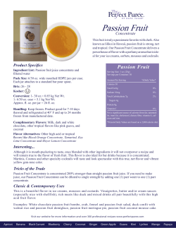 Passion Fruit Concentrate - The Perfect Puree of Napa Valley