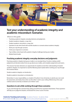 Test your understanding of academic integrity