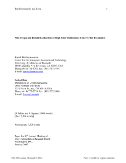 Boriboonsomsin and Reza 1 Mix Design and Benefit Evaluation of