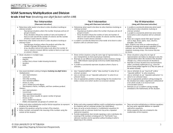 Summary - Hamblen County Schools