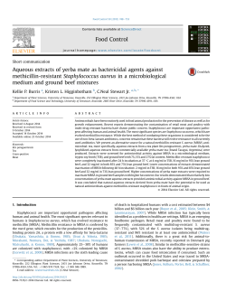 Aqueous extracts of yerba mate as bactericidal agents against
