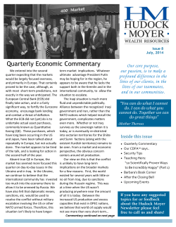 2nd Qtr 2014 Newsletter