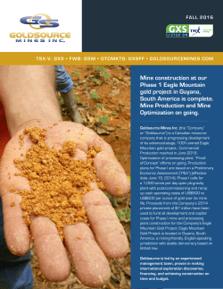 Mine construction at our Phase 1 Eagle